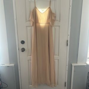 Beige Dress. Used it as a Bridesmaid Dress